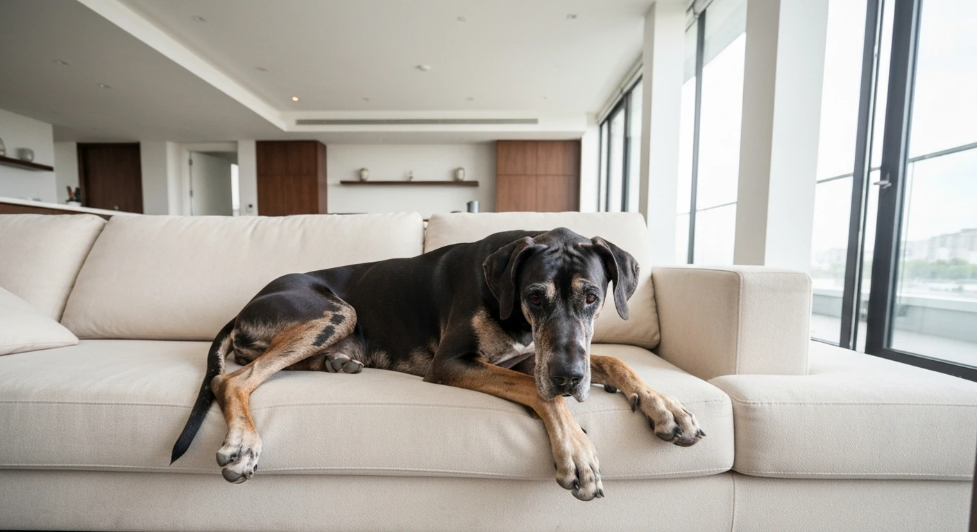 Dogue Allemand en appartement : possible ou deconseille